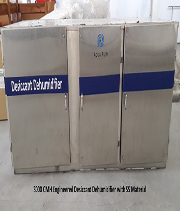 3000 CMH Engineered Desiccant Dehumidifers with SS Material